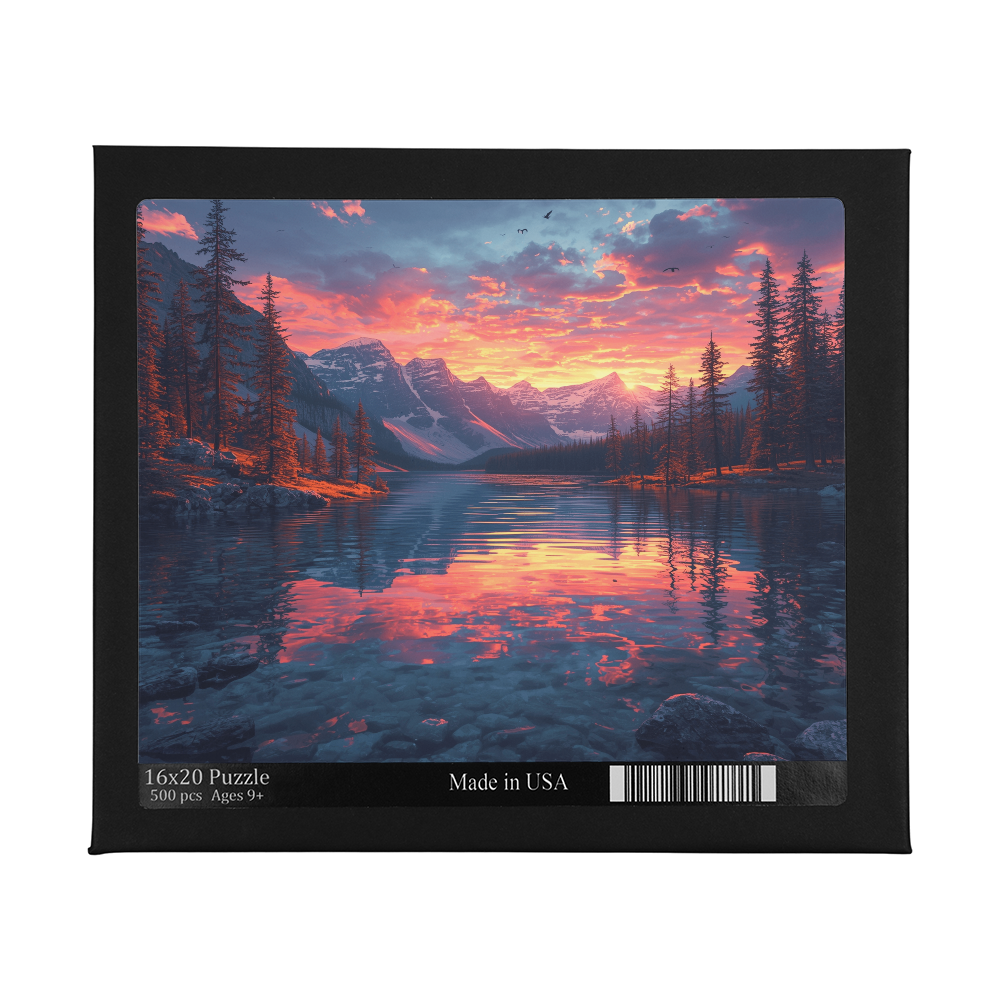Mountain Lake at Sunset
