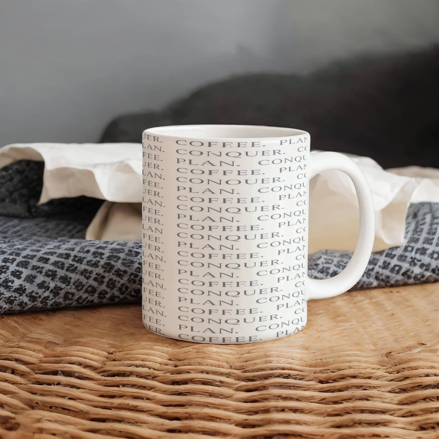 Plan, Conquer, Plan Coffee Mug