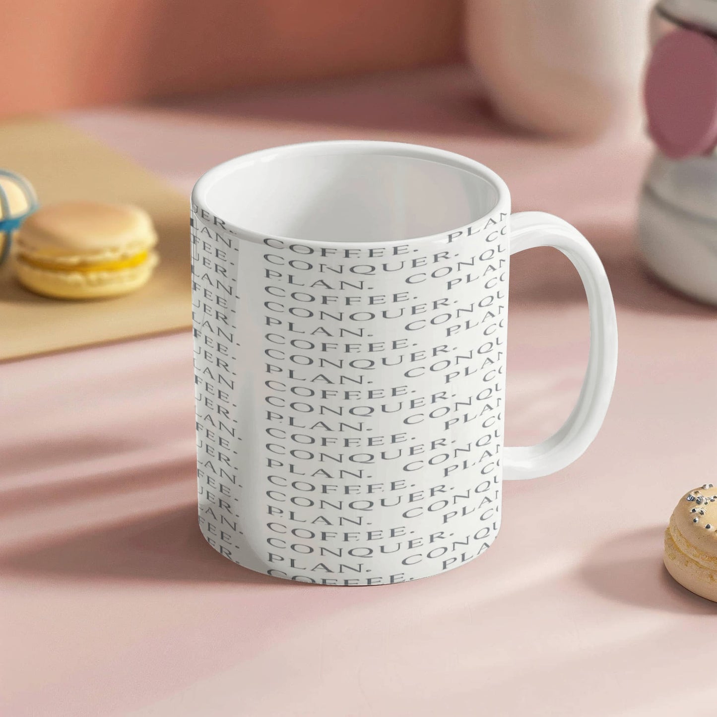 Plan, Conquer, Plan Coffee Mug