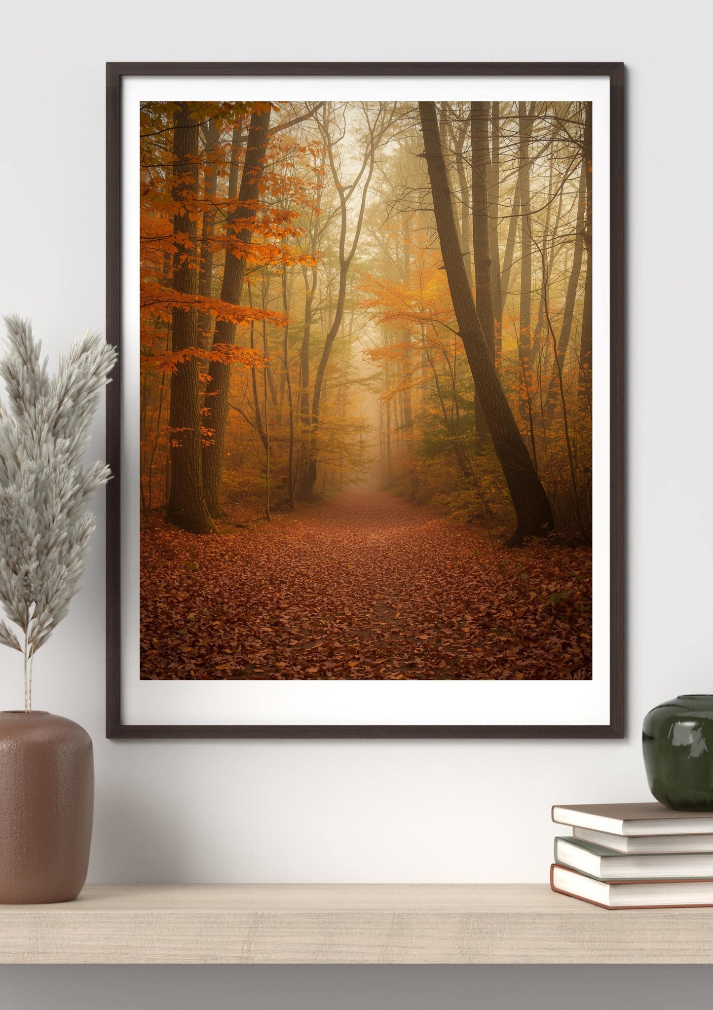 Autumn Forest Path Wall Art | Rustic Fall Landscape Print Set (Digital Download)