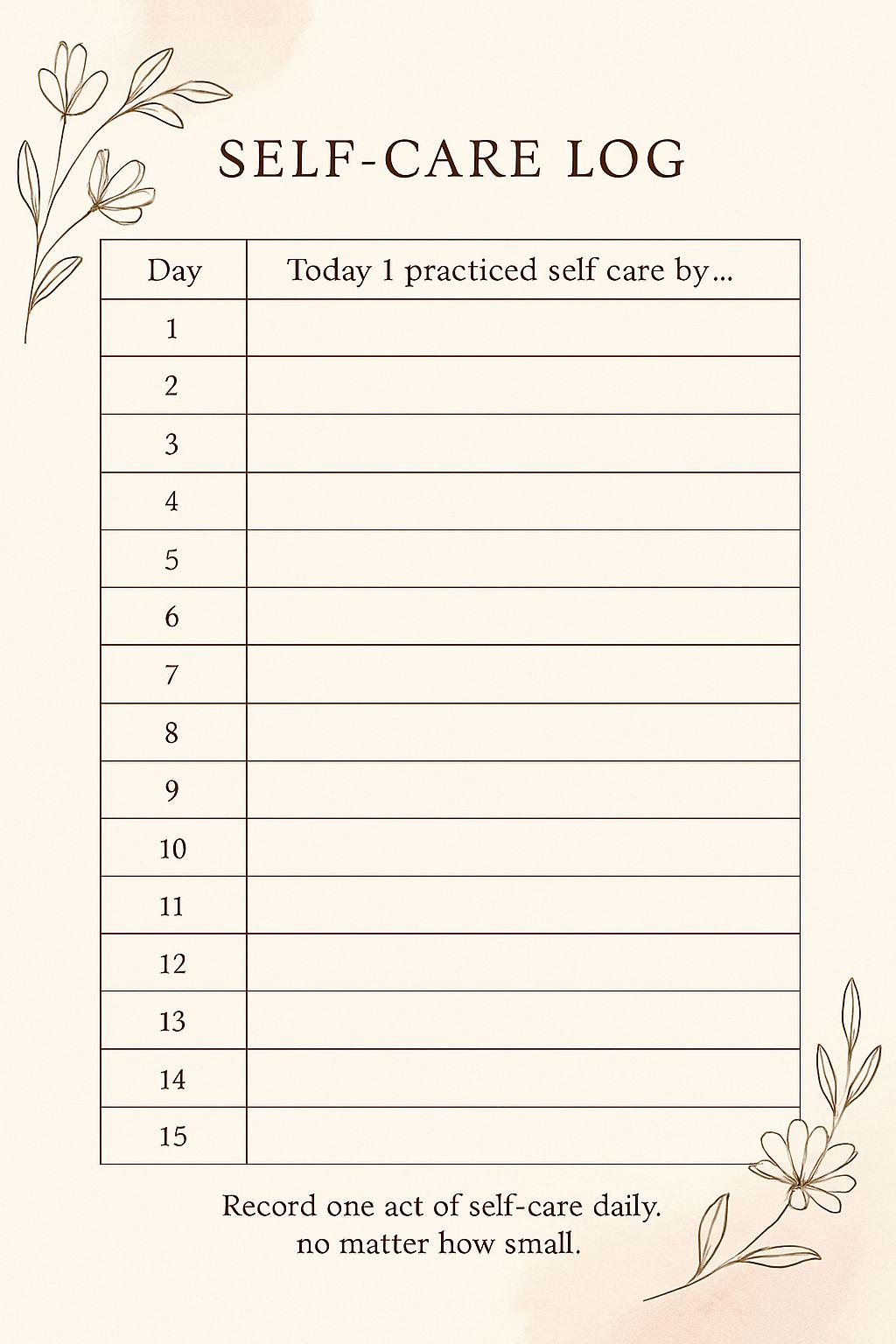 Self-Care Journal | 30-Day Therapy Journal | Guided Prompts, Mood and Habit Tracker PDF, Daily Reflection & Gratitude Journal