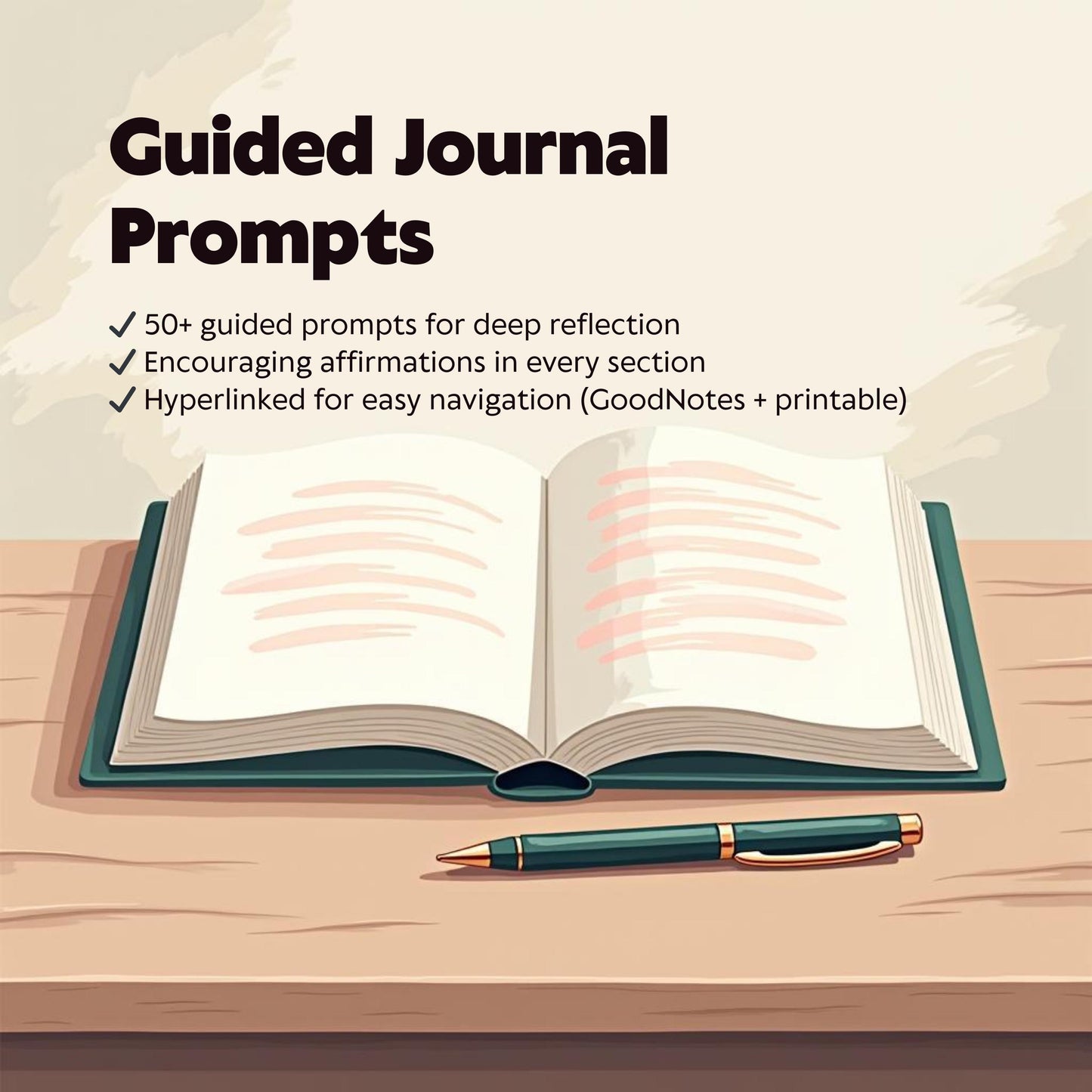 Healing After Heartbreak Journal |Guided Prompts and Affirmations | Digital Self-Love for Breakups & Emotional Recovery