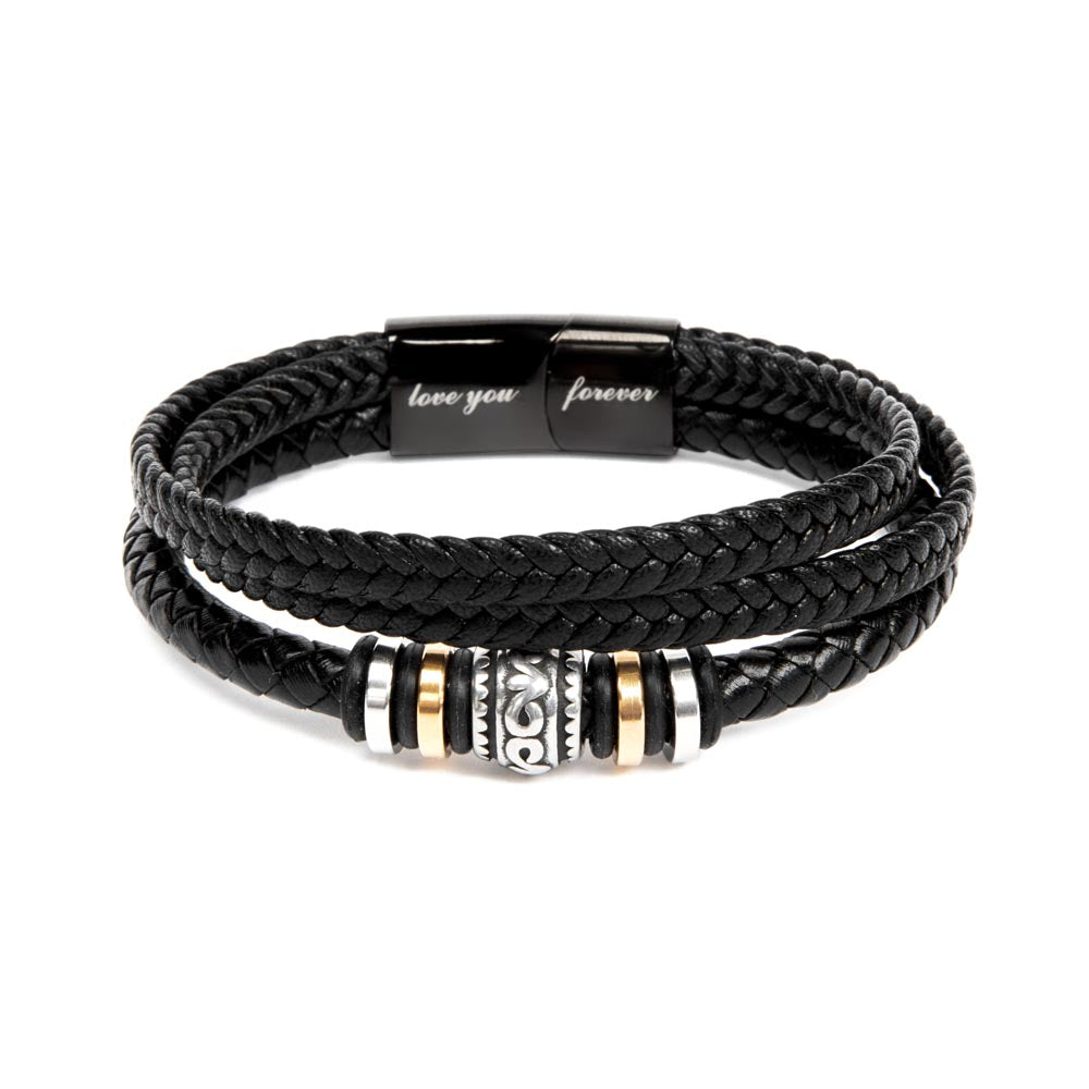 Love You Forever Bracelet – Inspirational Gift for Men | Husband, Son, or Boyfriend