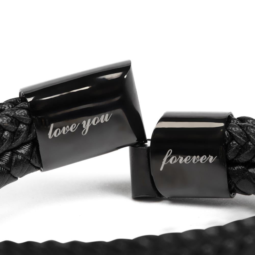 Love You Forever Bracelet – Inspirational Gift for Men | Husband, Son, or Boyfriend