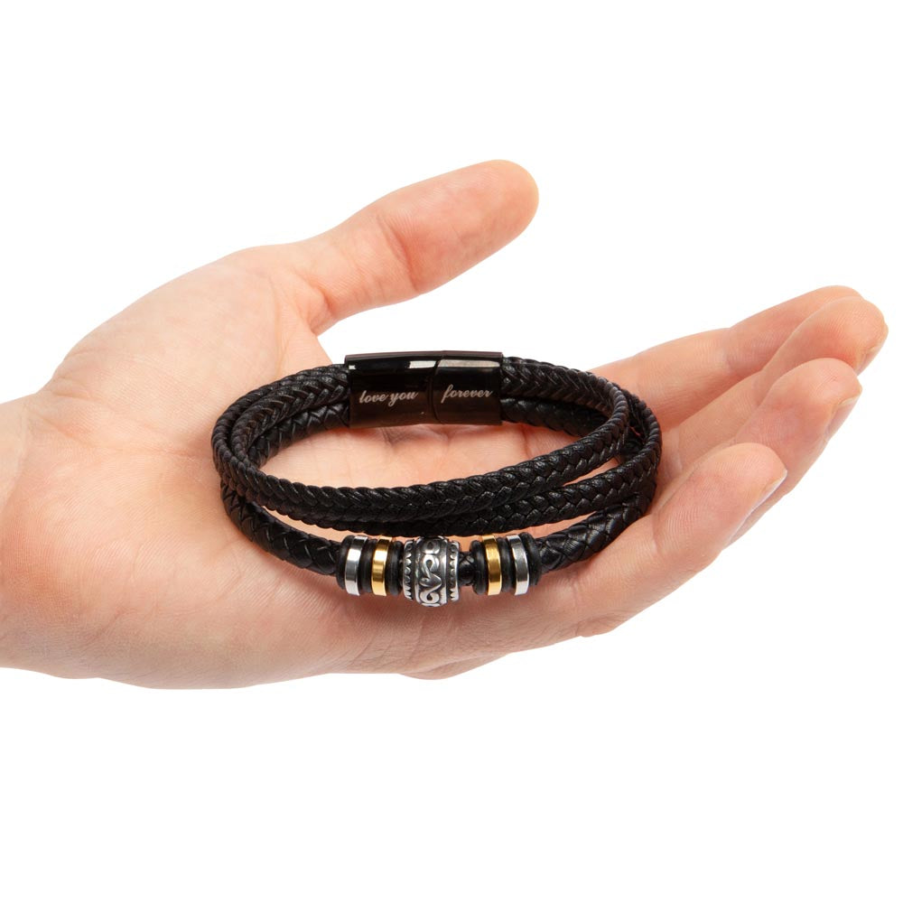 Love You Forever Bracelet – Inspirational Gift for Men | Husband, Son, or Boyfriend