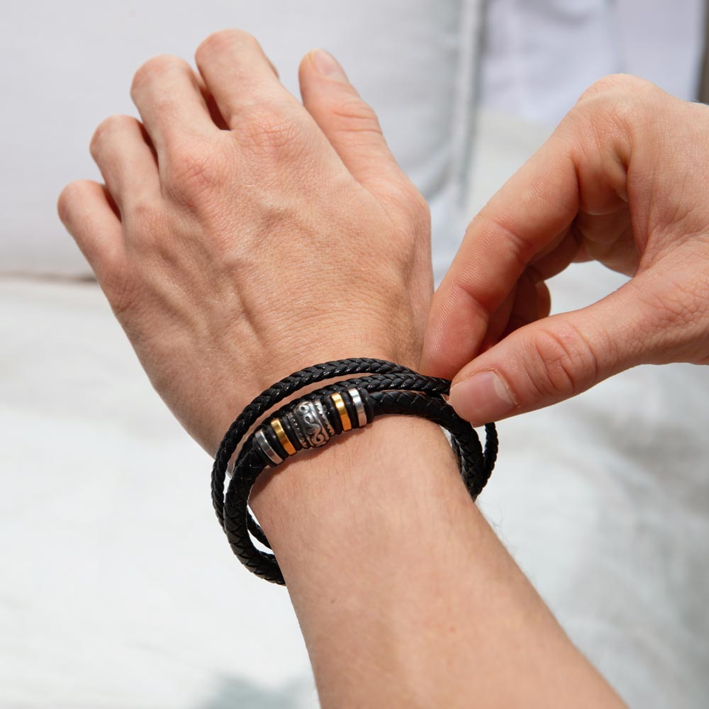 Love You Forever Bracelet – Inspirational Gift for Men | Husband, Son, or Boyfriend