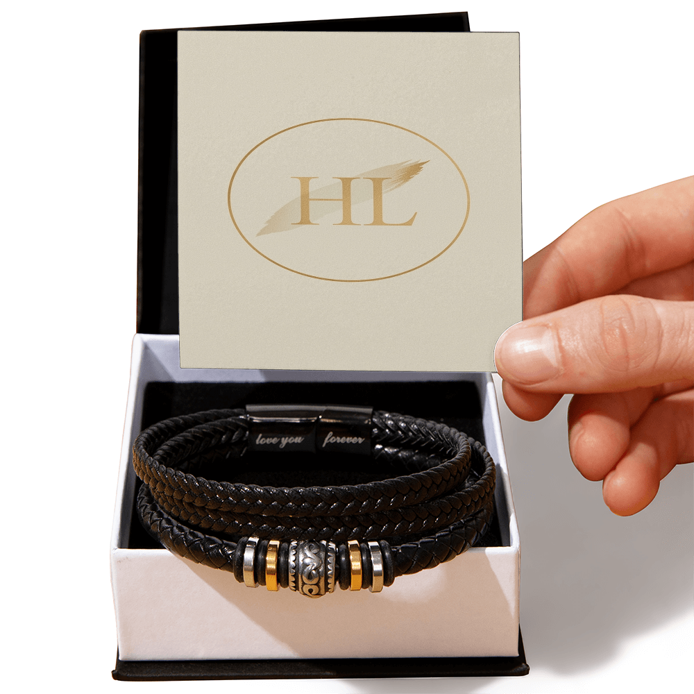 Love You Forever Bracelet – Inspirational Gift for Men | Husband, Son, or Boyfriend