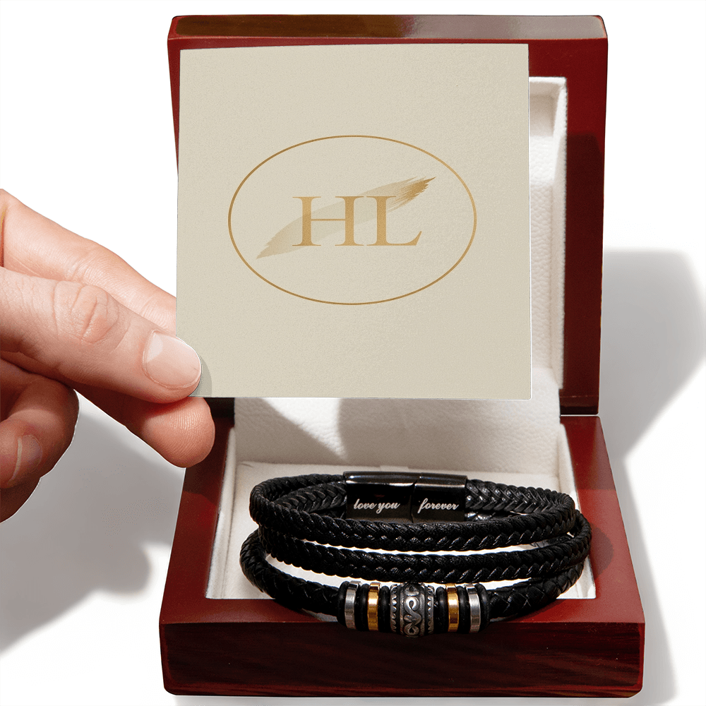 Love You Forever Bracelet – Inspirational Gift for Men | Husband, Son, or Boyfriend