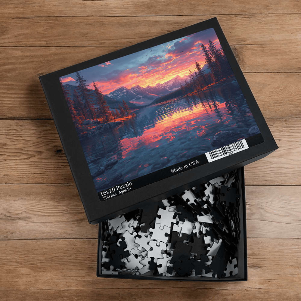 Mountain Lake at Sunset