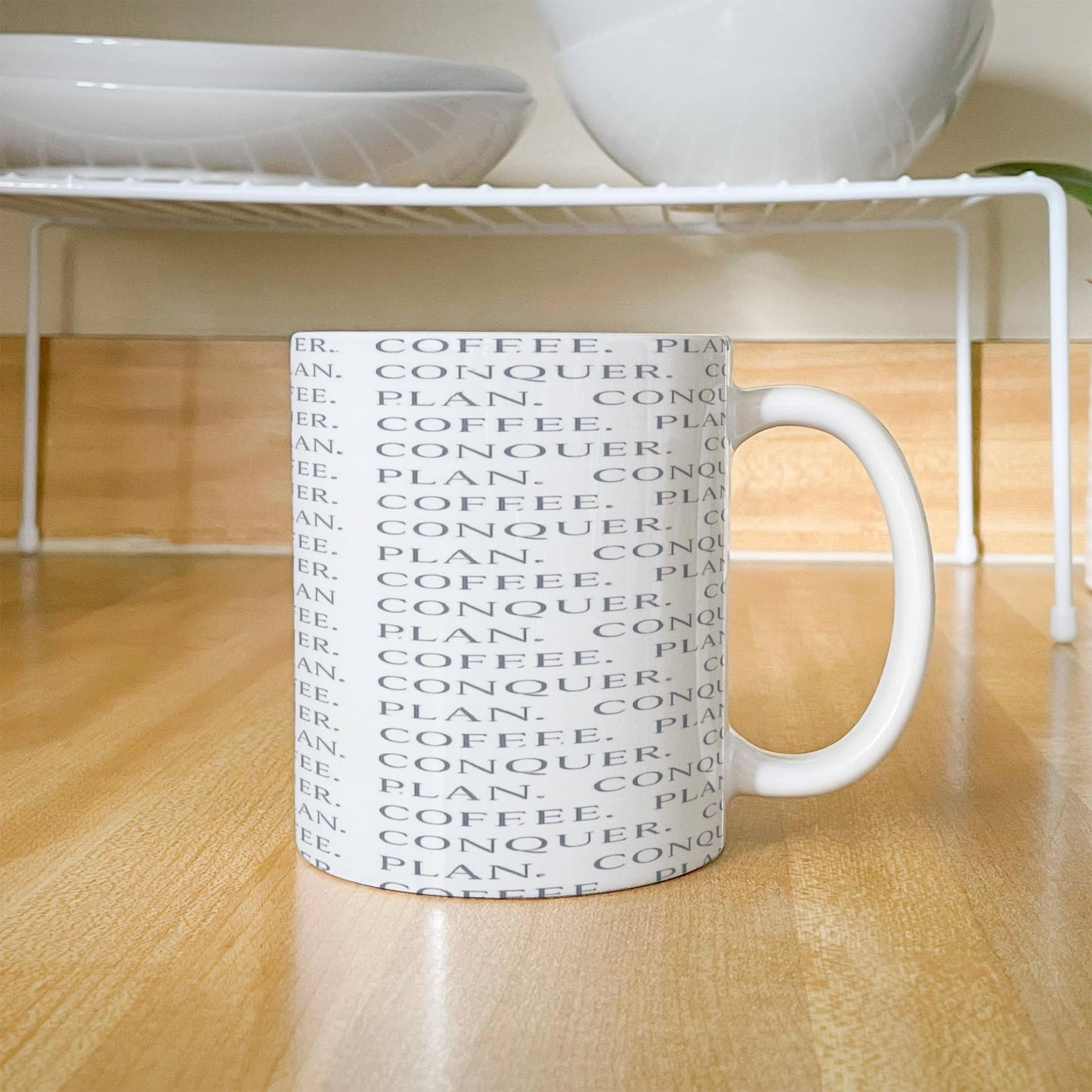 Plan, Conquer, Plan Coffee Mug