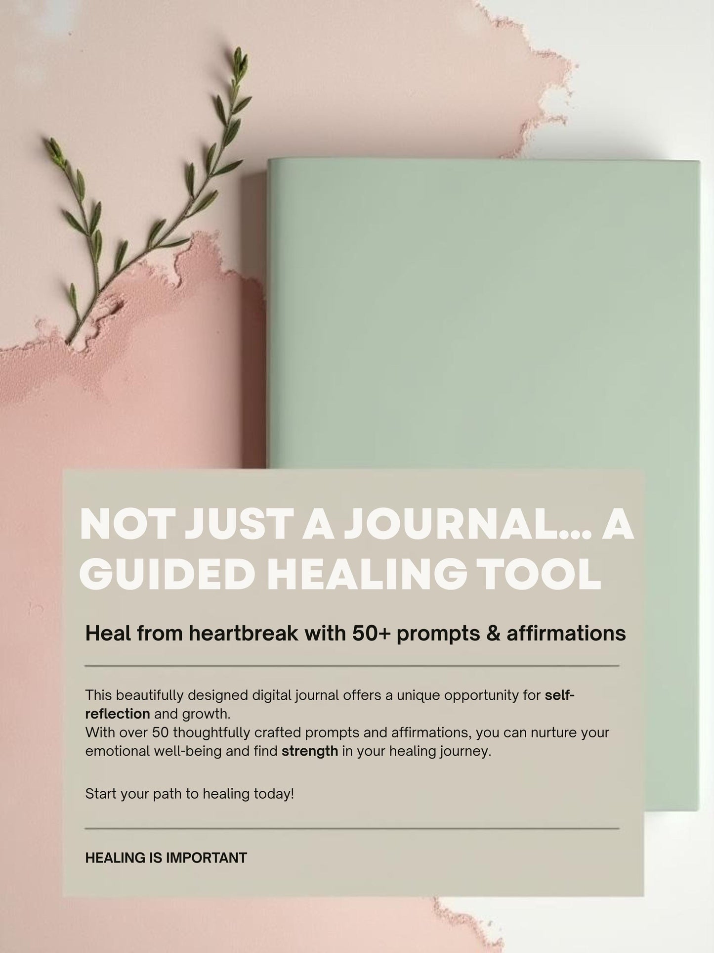 Healing After Heartbreak Journal |Guided Prompts and Affirmations | Digital Self-Love for Breakups & Emotional Recovery