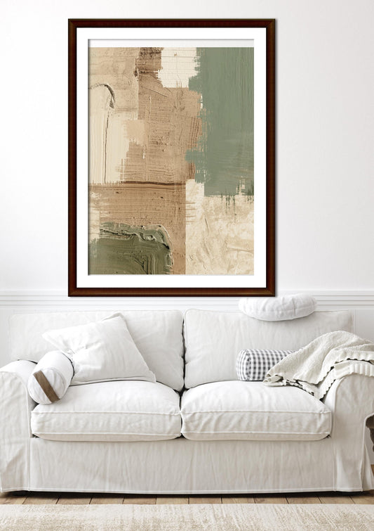 Abstract Landscape Wall Art | Japandi Nature-Inspired Digital Prints | Minimalist Earthy Home Decor