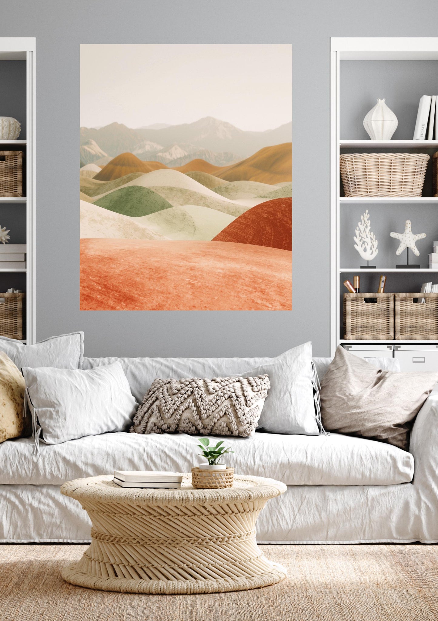 Abstract Desert Landscape Wall Art | Boho Earth Tone Digital Prints (Digital Download)